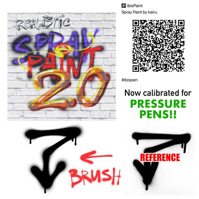 Spray paint (updated for pressure pens) - ibisPaint