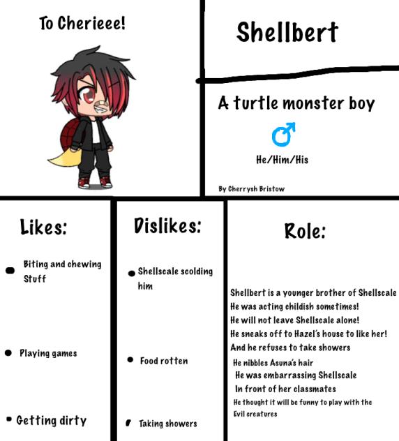 Shellbert, Shellscale’s little brother