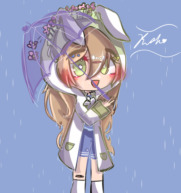 Rainy day and I’m prepared Gacha oc