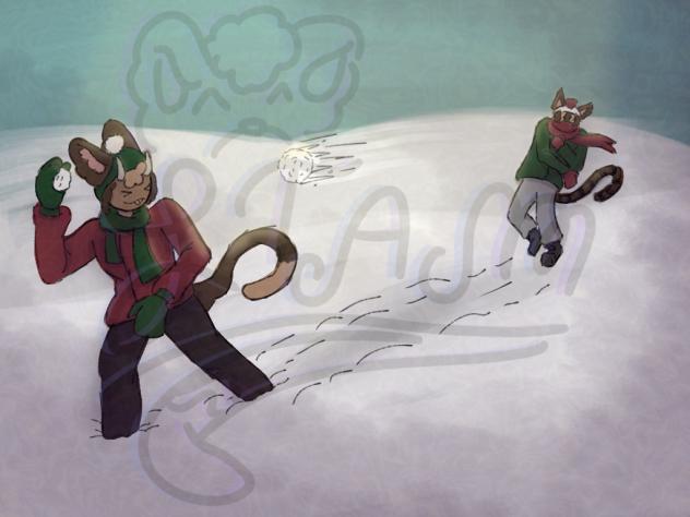 Christmas(snowball fight) 14