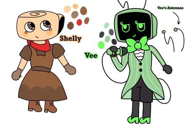Shelly and Vee in my style
