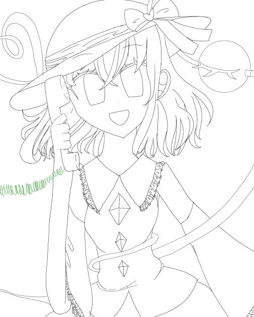 過去作リメイクの線画！