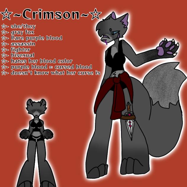 Crimson ref sheet