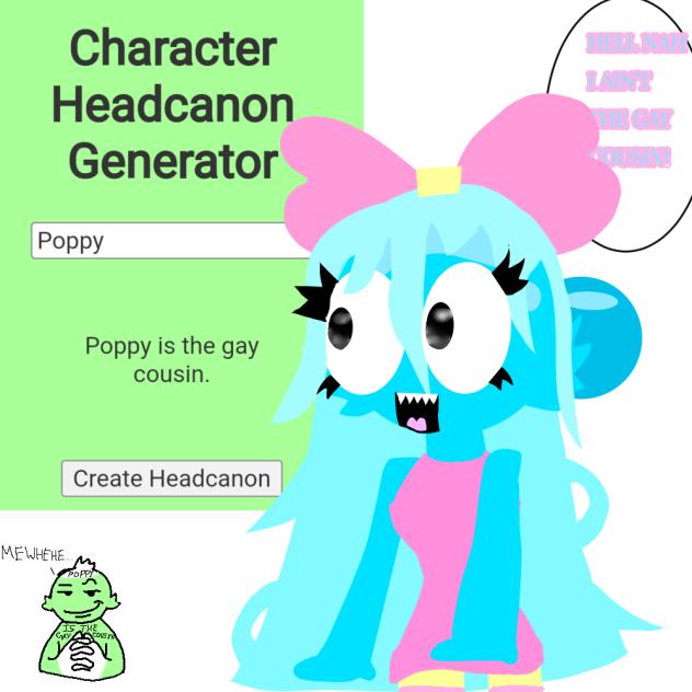 wth character headcanon generator ...