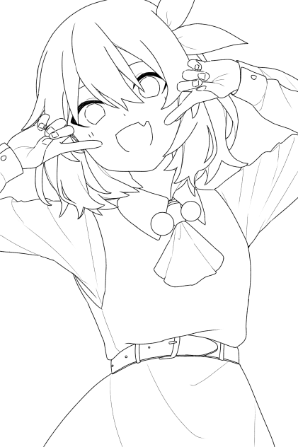 るみゃ 線画