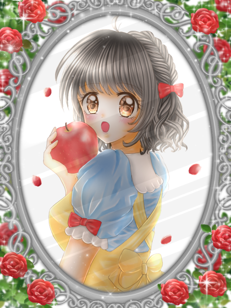 リンゴをひとくち…