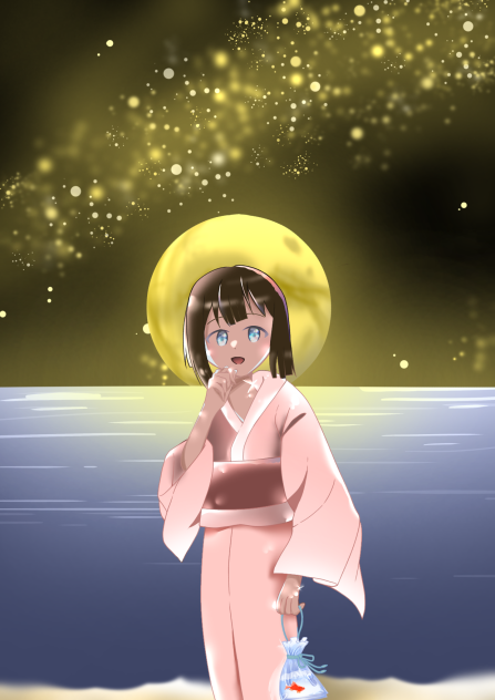 夏に月の海で