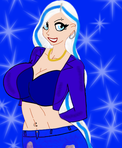 my oc IceHeart as a bad girl