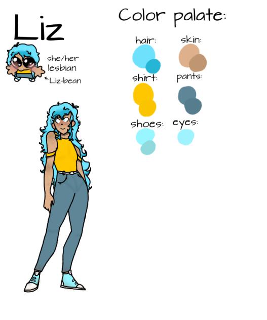 Liz (OC Sheet)🩵UNFINISHED 😭
