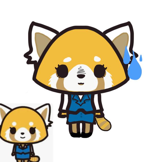 Retsuko in my style!!