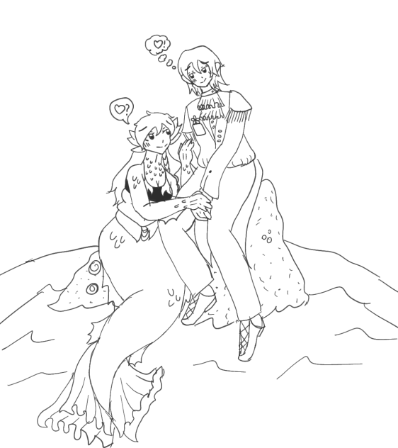 Imagine the lil mermaid but vice versa!