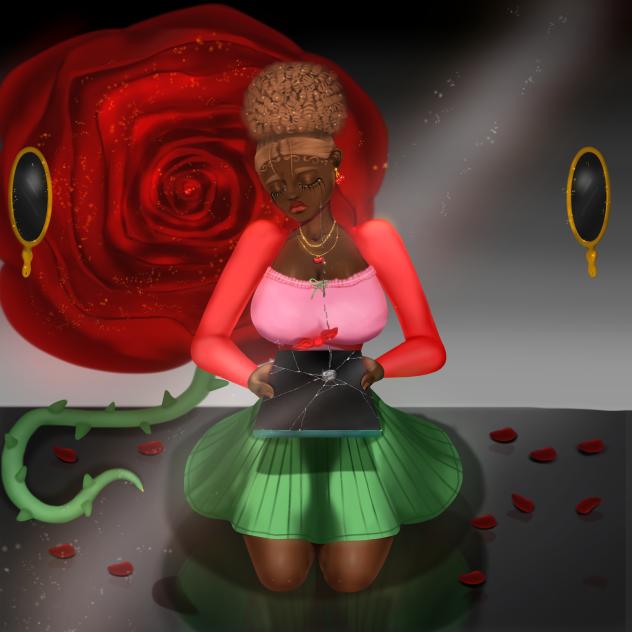 Reflection of tears
