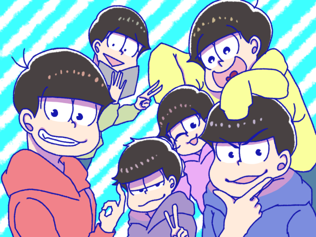 おそ松さん 六つ子全員集合 Ibispaint