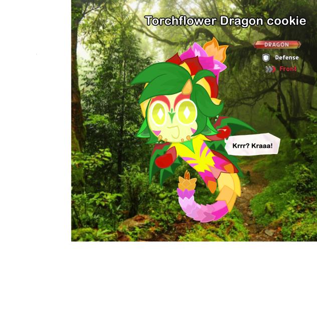 Torchflower dragon cookie (CRK oc)