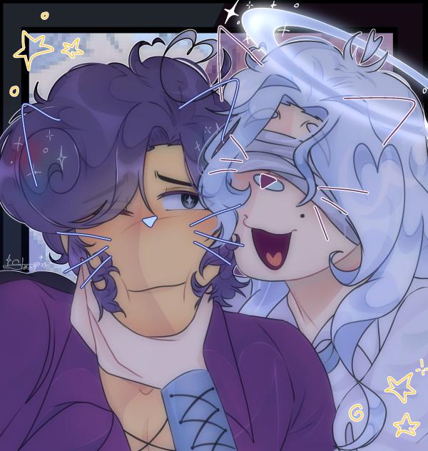 💜🩵(Raven Wally + oc)