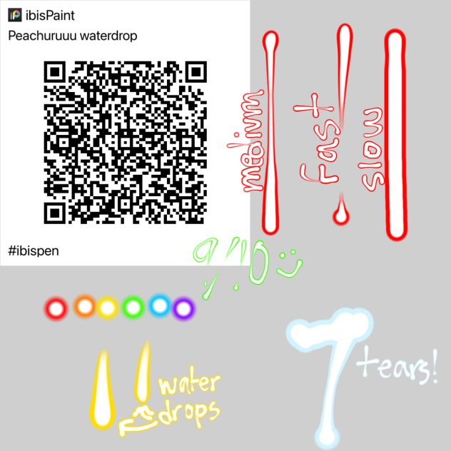 Peachuruuuu waterdrop pen