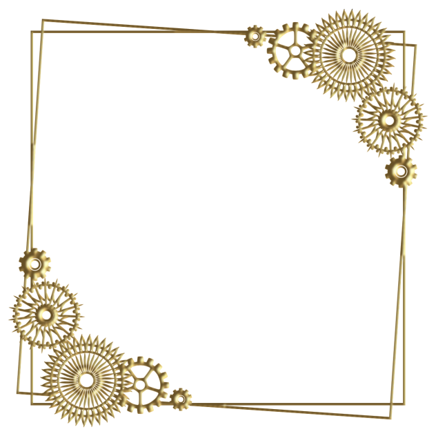 square border golden