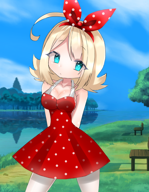 1950s polka dots (long dress)