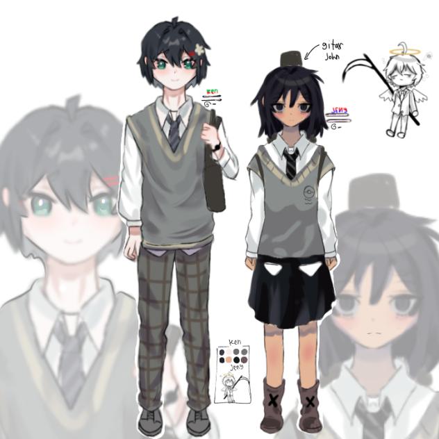 [DTIYS] ken  jeny lol school uniforms