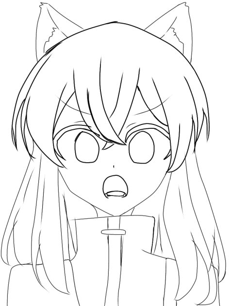 怒るどぬくさん　塗り絵