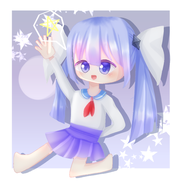 ヒトデ姫さんの「線画」塗らせていただきました！