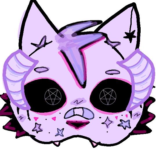 Salem therian mask design sketch