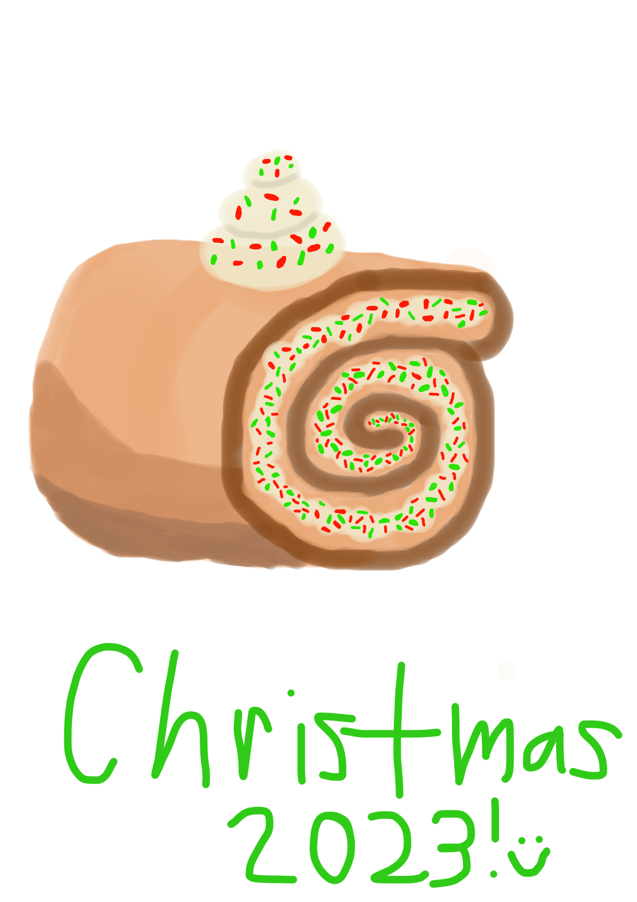 Christmas cinnamon roll - ibisPaint
