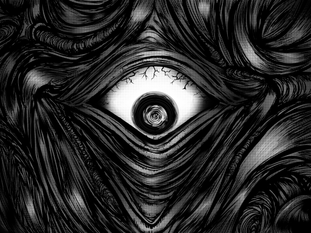 Fantasy Creepy eye Bg