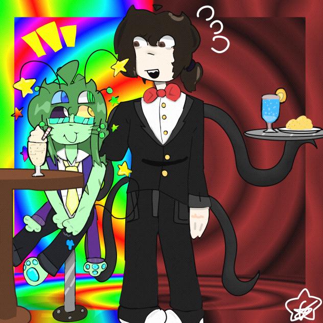 Alien with…. a bartender