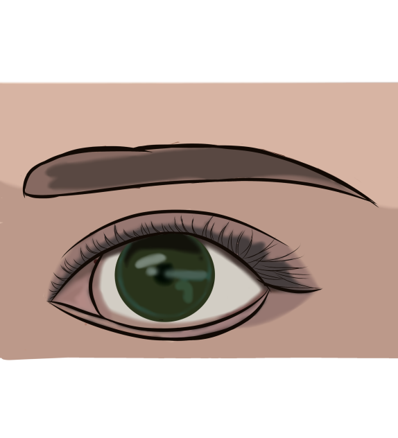 Realistic scarlett johansson eye Drawing