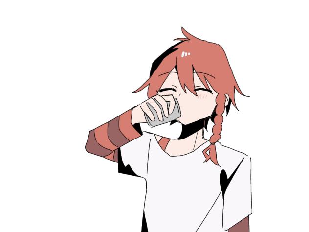 赤がジュース飲むだけ