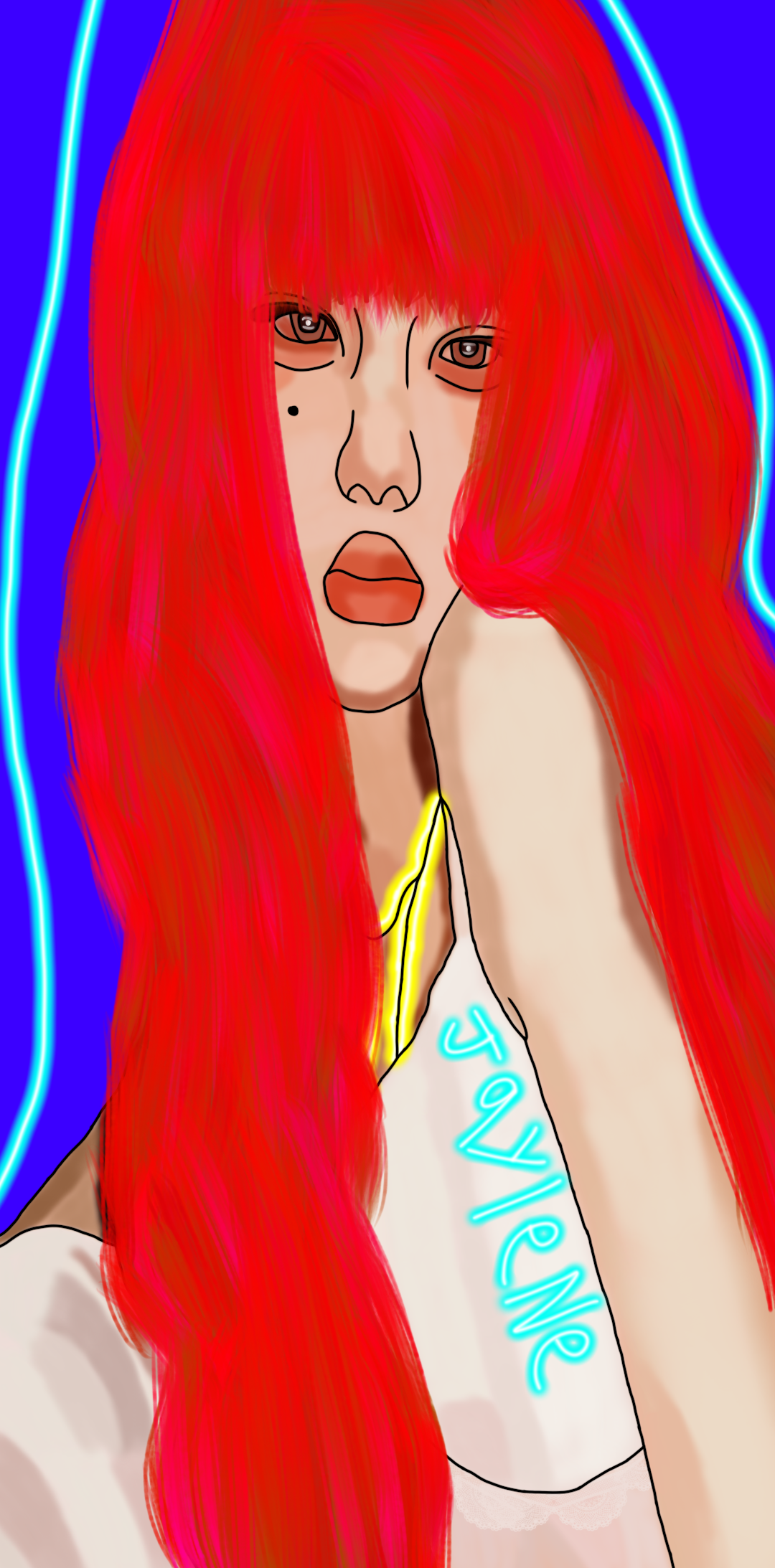 the majestic redhead - ibisPaint