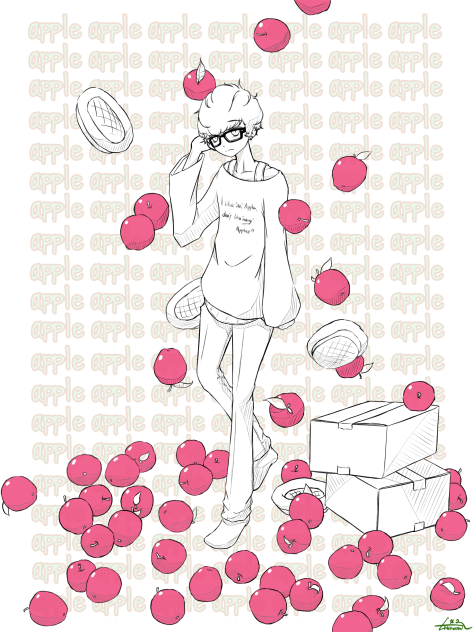 an apple
