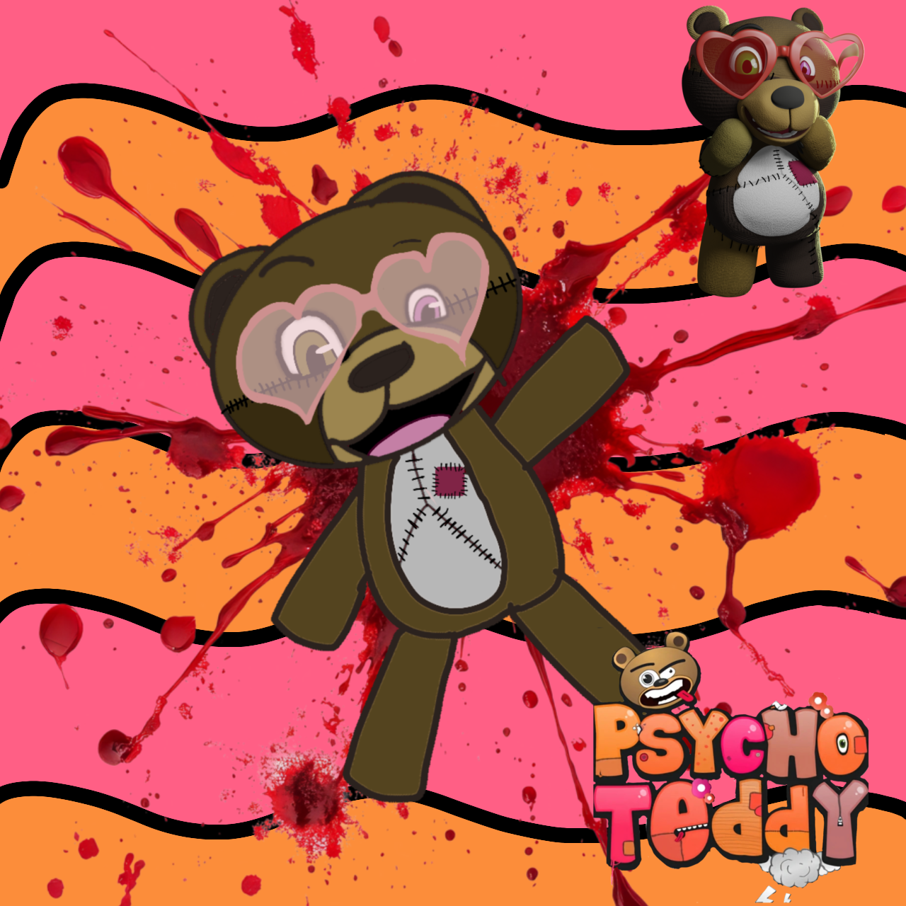 Psycho Teddy - ibisPaint