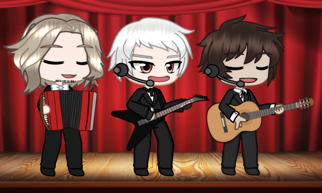 France, Prussia and Spain singing
