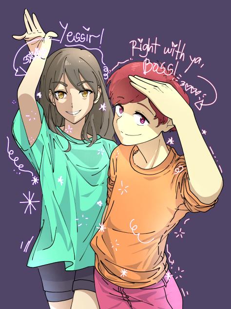 Me & @itsquin17 Selfie 4(Colored)