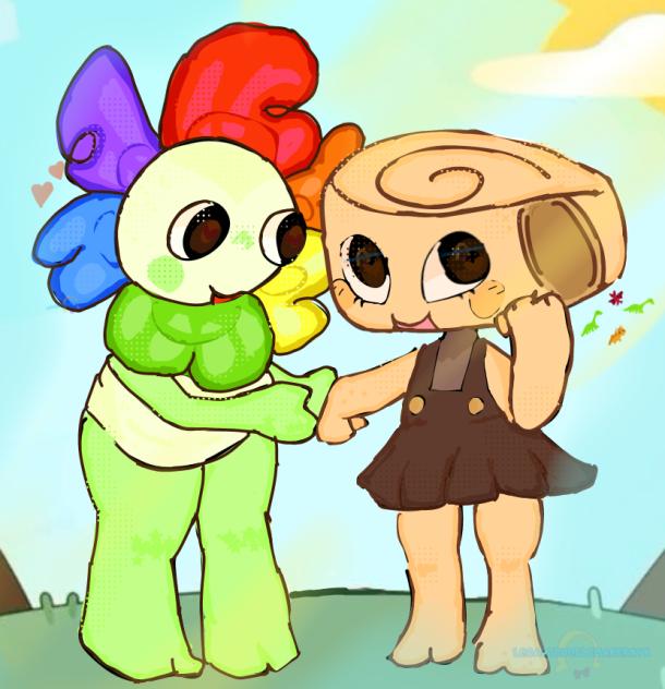 Dandy And Shelly FOSSILFLOWER DW🌼🌈🐚🦖