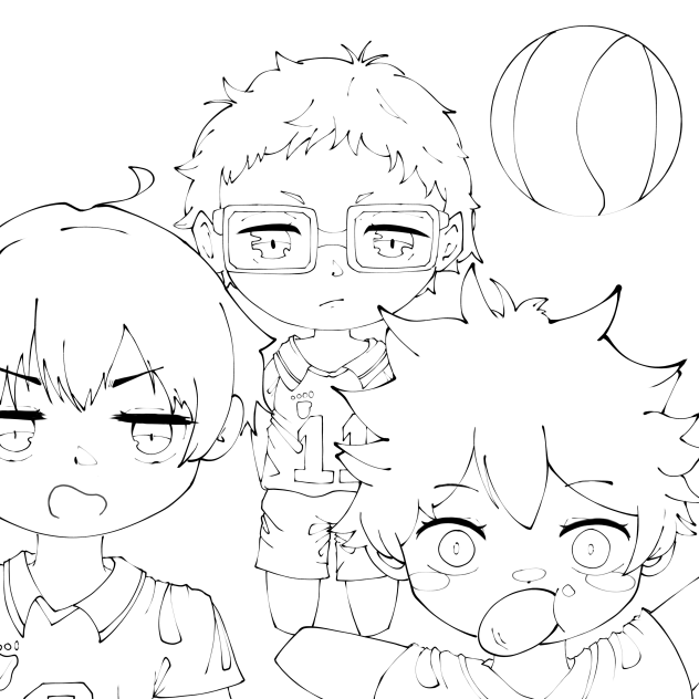 Haikyuu LineArt ibisPaint