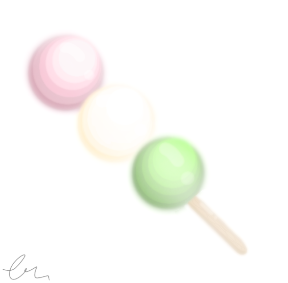 hanami mochi dango 🍡