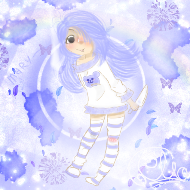 Desenhei minha amg Mary uwu {🌺}
