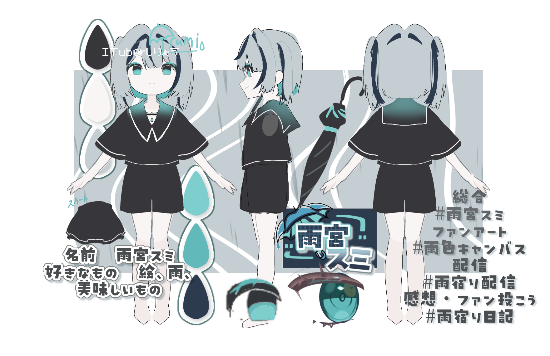もちまる様確認画面、図案 三面図 - ibisPaint