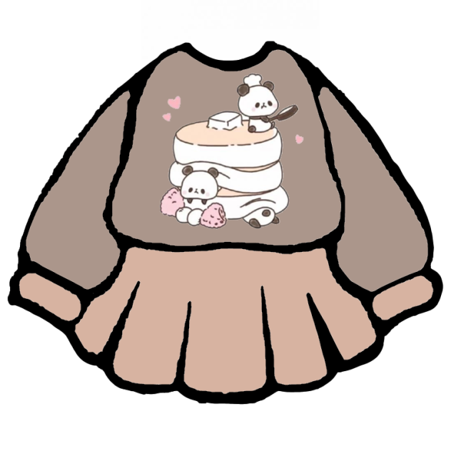 Panda on pancake dress
