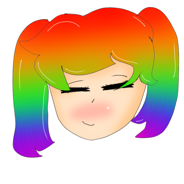 Rainbow hair