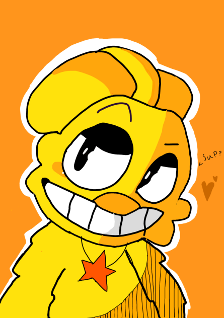 Kickin chicken self portrait