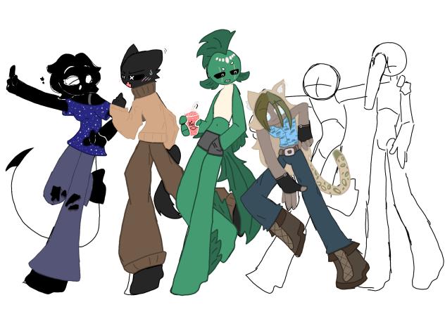 All my characters!! (Not finished)