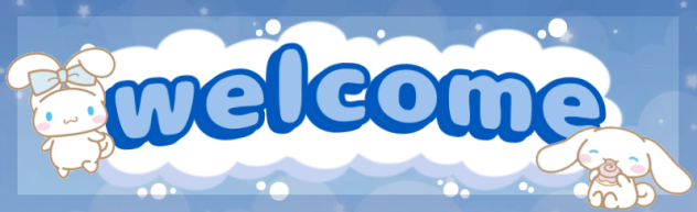 cinnamoroll welcome banner