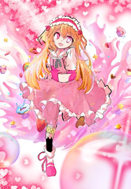 東方立ち絵改変！(アイドルをイメージした)