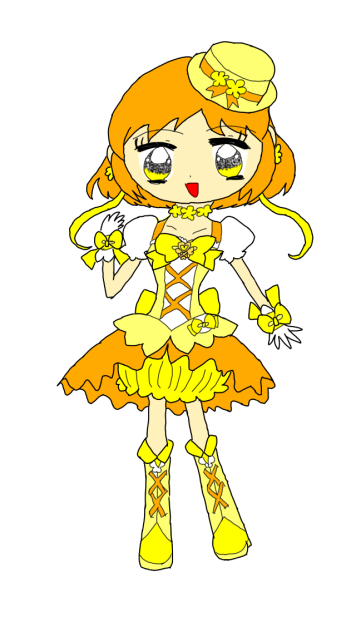 フルールイエロー・ミニドレス