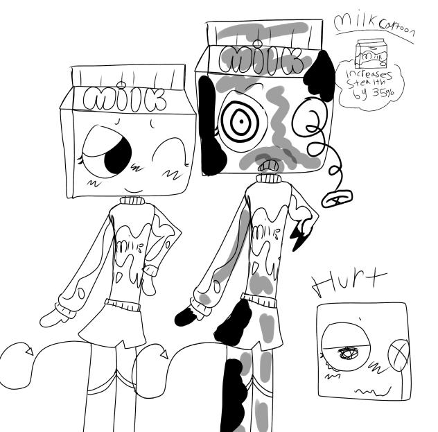 Mita the milk cartoon!