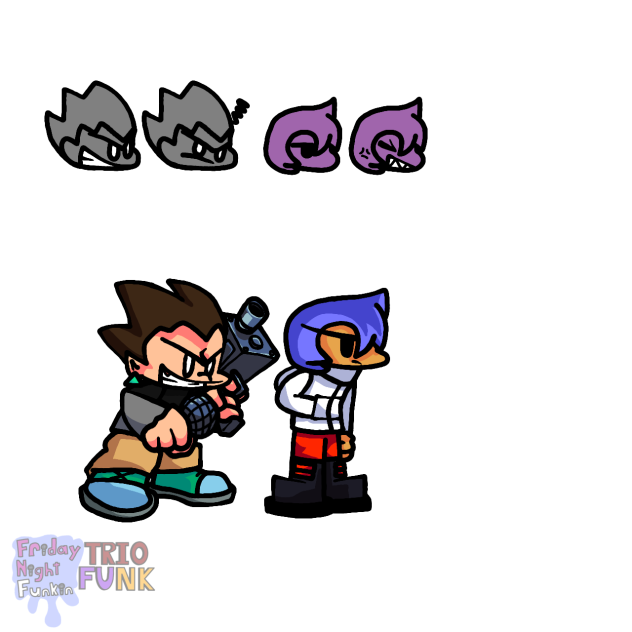 FNF TRIO FUNK Pico and Uro